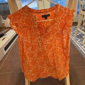 J Crew Orange Blouse